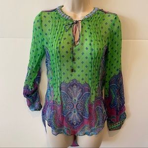 Hale Bob beaded neckline top